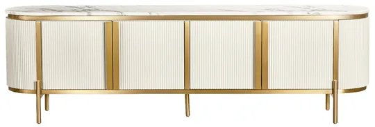 TV stolík Stilig 200 cm mramor/béžový
