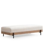 Taburet ETI 158 cm biela/dub prírodný