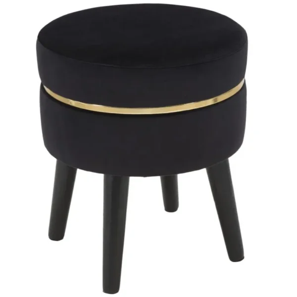 Taburet PARIS 35 cm čierny