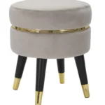 Taburet PARIS 35 cm sivý