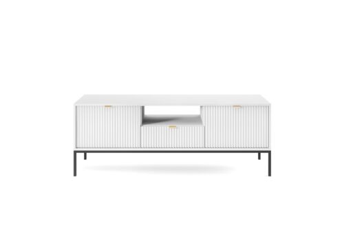 Televízny stolík Nova 154 cm biely/čierny Televízny stolík Nova 154 cm biely/čierny