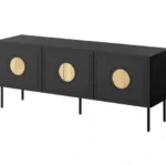Televízny stolík Palazzo 150 cm čierny/dub craft