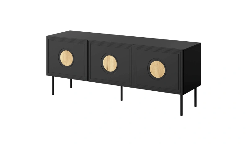 Televízny stolík Palazzo 150 cm čierny/dub craft Televízny stolík Palazzo 150 cm čierny/dub craft
