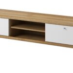 Televízny stolík Primo 160 cm dub Riviéra/biely