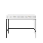 Toaletný stolík Nova 104 cm biely/čierny