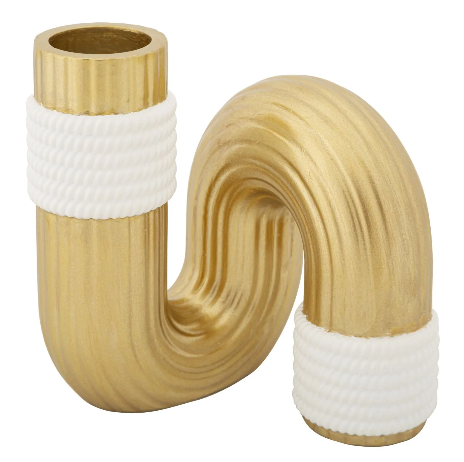 Váza Bann Veľká 12 cm zlatá/biela Váza Bann Veľká 12 cm zlatá/biela