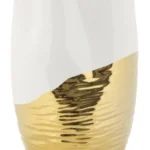 Váza Lux 35 cm zlatá/biela