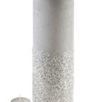 Veľký moderný svietnik Diamant 36 cm biely
