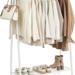 Vešiak na šaty Loft 153 cm biely