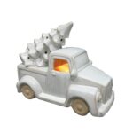 Vianočná LED dekorácia auto SANTA LILA 15