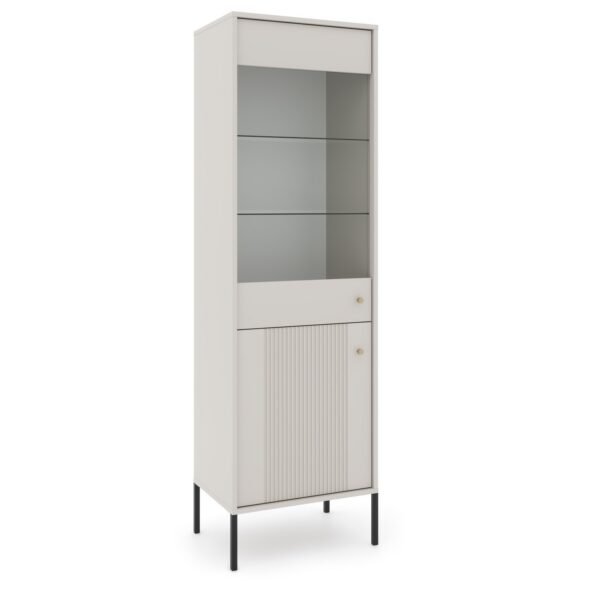 Vitrína Iseo 54 cm kašmír/čierna