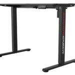 Výškovo nastaviteľný elektrický herný stôl SHADOW GAMER 1.0 120 cm čierny