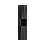 Vysoká kúpeľňová skrinka Nova Black D 80-03-2D čierna