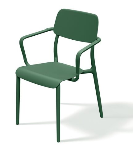 Záhradná stolička Rimos 57 cm s podrúčkami zelená Záhradná stolička Rimos 57 cm s podrúčkami zelená