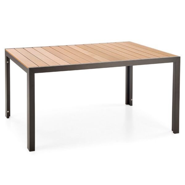 Záhradný stôl Fierro 150 cm hnedý/čierny