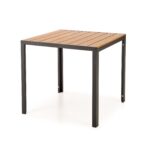 Záhradný stôl Fierro 80 cm hnedý/čierny