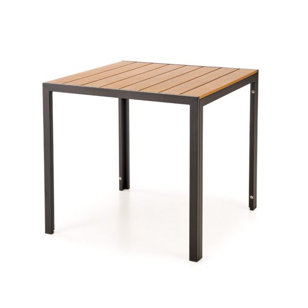 Záhradný stôl Fierro 80 cm hnedý/čierny