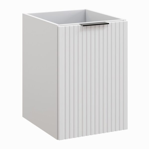 Závesná kúpeľňová skrinka s košom na bielizeň Casad 40 cm biela