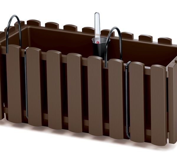 Závesný kvetináč BOARDEE FENCYCASE W hnedý
