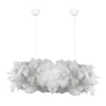 Závesný luster Serenity 90 cm biely