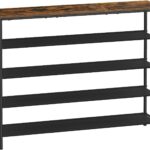 Botník Vasagle Kua 120 cm hnedý/čierny