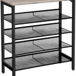 Botník Vasagle Ormio 85 cm čierny/sivý