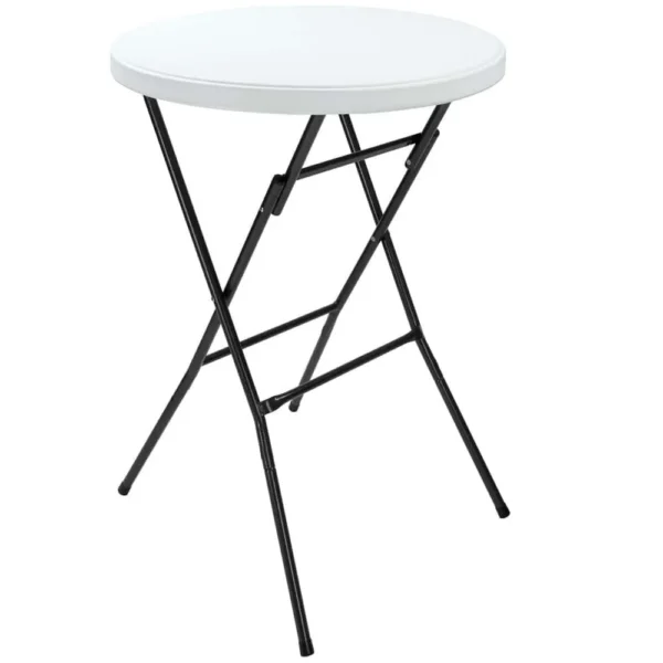 Cateringový skladací barový stôl STABLE 72 cm biely