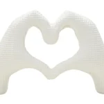 Dekorácia Hands Lover 25 cm biela