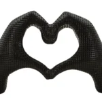 Dekorácia Hands Lover 25 cm čierna