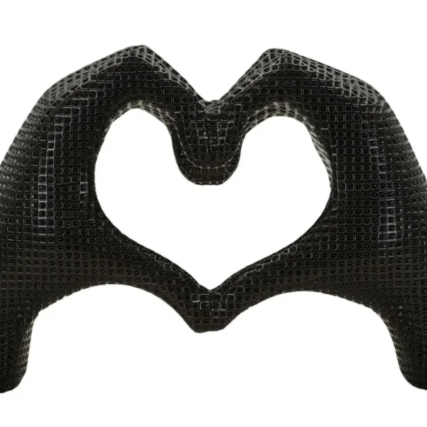 Dekorácia Hands Lover 25 cm čierna
