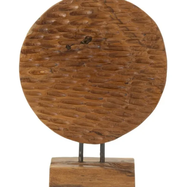 Dekoratívna soška Coin 40 cm z masívu hnedá
