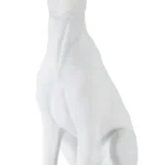 Dekoratívna soška Dog 33 cm biela