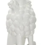 Dekoratívna soška Dog 61 cm biela
