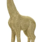 Dekoratívna soška Giraffe zlatá