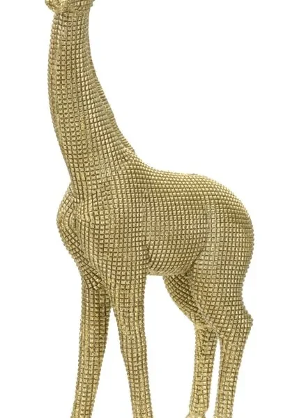 Dekoratívna soška Giraffe zlatá