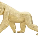 Dekoratívna soška Gorilla Front zlatá