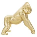 Dekoratívna soška Gorilla Side zlatá