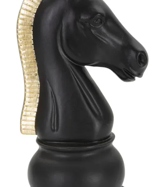 Dekoratívna soška Horse 19 cm čierna