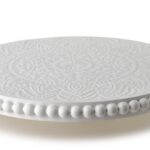 Dekoratívny podnos DAZ MANDALA 30 cm biely