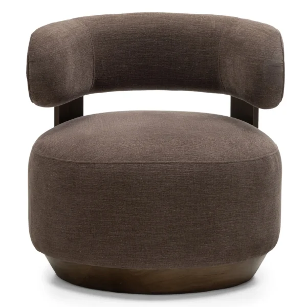 Designové křeslo Dolce espresso/ořech