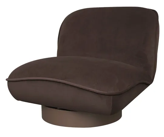 Designové křeslo Nua velur hnědé Designové křeslo Nua velur hnědé