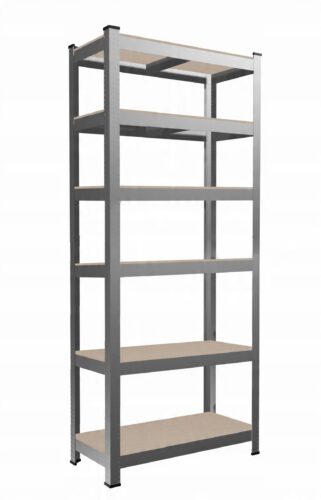 Dielenský regál Olymp so 6 policami 222x110x50 cm strieborný Dielenský regál Olymp so 6 policami 222x110x50 cm strieborný