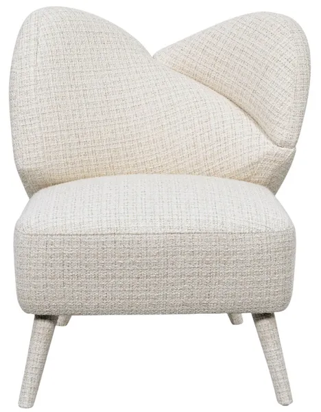 Dizajnové kreslo Leith lounge bouclé béžové Dizajnové kreslo Leith lounge bouclé béžové