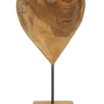 Drevená dekorácia Dobu 37 cm hnedá