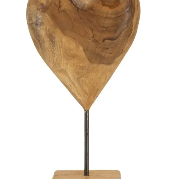 Drevená dekorácia Dobu 37 cm hnedá