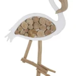 Drevená dekorácia Flamingo Nature 56 cm hnedá