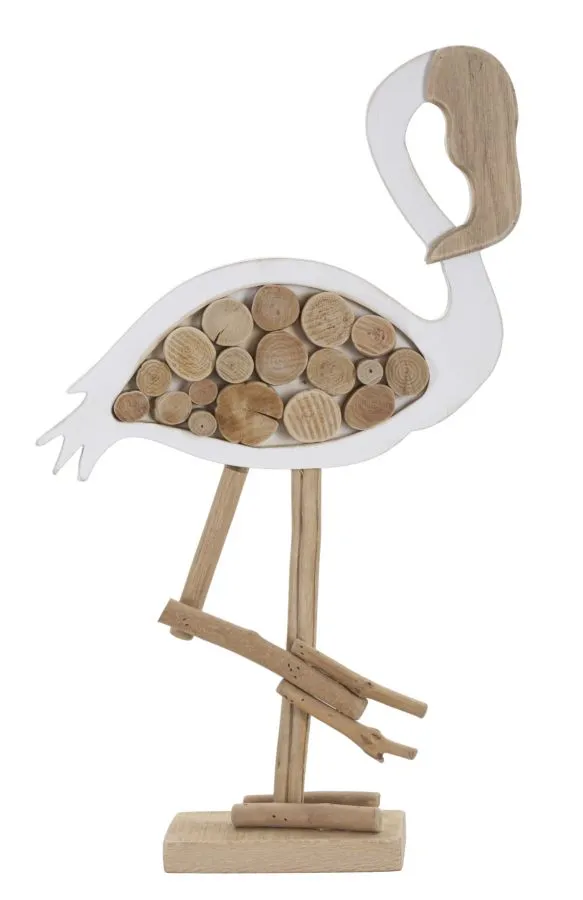 Drevená dekorácia Flamingo Nature 56 cm hnedá Drevená dekorácia Flamingo Nature 56 cm hnedá