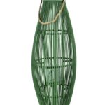 Dřevěná lucerna Lucie II 35x96 cm zelená