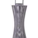 Dřevěná lucerna Lucie III 24x63 cm fialovo-šedá
