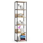Industriálny regál Lamon 50 cm čierna/dub sonoma